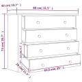 Armoire latérale Blanc 80x40x73 cm Pin Assortiment Panama