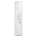Armoire de salle de bain Blanc brillant 32x34x188,5 cm