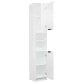 Armoire de salle de bain Blanc brillant 32x34x188,5 cm