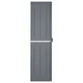 Armoire de rangement de jardin gris 65x45x172 cm PP rotin