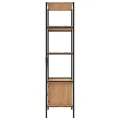 Étagère à 5 niveaux armoire 80x40x163cm Acier bois d'ingénierie