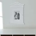 Armoire à clés avec cadre photo Blanc