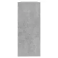 Bibliothèque/Séparateur de pièce Gris béton 100x30x72 cm