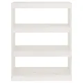 Bibliothèque/Séparateur de pièce Blanc 80x30x103,5cm Pin solide