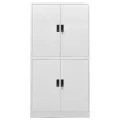 Armoire de bureau Gris clair 90x40x180 cm Acier