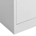 Armoire de bureau Gris clair 90x40x180 cm Acier