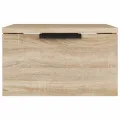 Table de chevet murale Chêne sonoma 34x30x20 cm