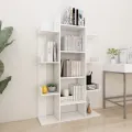 Bibliothèque Blanc 86x25,5x140 cm Aggloméré