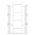 Bibliothèque Blanc 86x25,5x140 cm Aggloméré
