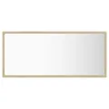 Miroir LED de salle de bain Chêne sonoma 90x8,5x37 cm Acrylique