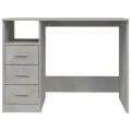 Bureau avec tiroirs Gris béton 102x50x76 cm Bois d'ingénierie