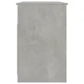 Bureau avec tiroirs Gris béton 102x50x76 cm Bois d'ingénierie
