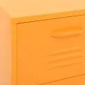 Armoire de rangement Jaune moutarde 42,5x35x101,5 cm Acier