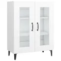 Buffet blanc 69,5x34x90 cm bois d'ingénierie
