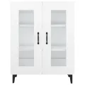Buffet blanc 69,5x34x90 cm bois d'ingénierie