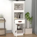 Buffet haut Blanc 34x40x108,5 cm Bois massif de pin