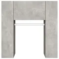 Armoire de couloir Gris béton 97,5x37x99 cm Bois d'ingénierie