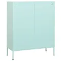 Armoire de rangement Vert menthe 80x35x101,5 cm Acier