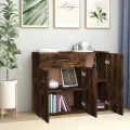 Buffet Chêne fumé 88x30x70 cm Bois d'ingénierie