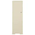 Armoire plastique 40x43x125 cm design de bois blanc angora
