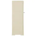 Armoire plastique 40x43x125 cm design de bois blanc angora