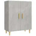 Buffet Gris béton 70x34x90 cm Bois d'ingénierie