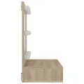 Armoire à miroir avec LED Chêne sonoma 60x31,5x62 cm