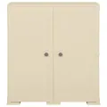 Armoire plastique 79x43x85,5 cm design de bois blanc angora