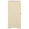 Armoire plastique 79x43x85,5 cm design de bois blanc angora