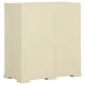 Armoire plastique 79x43x85,5 cm design de bois blanc angora
