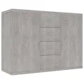 Buffet Gris béton 88x30x65 cm Aggloméré