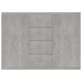 Buffet Gris béton 88x30x65 cm Aggloméré