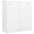 Armoire de bureau Blanc 90x40x102 cm Acier