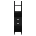 Bibliothèque Noir 40x35x180 cm Aggloméré