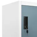 Armoire à casiers Gris clair et gris foncé 90x40x180 cm Acier