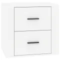 Table de chevet Blanc brillant 50x39x47 cm