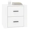 Table de chevet Blanc brillant 50x39x47 cm