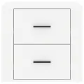 Table de chevet Blanc brillant 50x39x47 cm