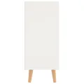 Buffet blanc et chêne sonoma 90x30x72 cm bois d'ingénierie