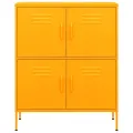 Armoire de rangement Jaune moutarde 80x35x101,5 cm Acier