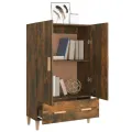 Buffet Chêne fumé 70x31x115 cm Bois d'ingénierie