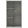 Bibliothèque/Buffet Gris béton 50x25x80 cm Aggloméré
