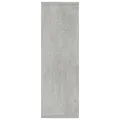 Bibliothèque/Buffet Gris béton 50x25x80 cm Aggloméré