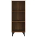Buffet chêne marron 34,5x32,5x90 cm bois d'ingénierie