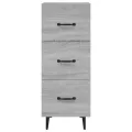 Buffet Sonoma gris 34,5x34x90 cm Bois d'ingénierie