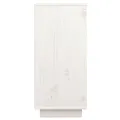 Buffet Blanc 60x34x75 cm Bois massif de pin