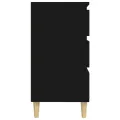 Buffet Noir 60x35x70 cm Bois d'ingénierie