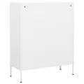 Armoire de rangement Blanc 80x35x101,5 cm Acier