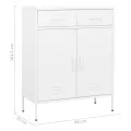 Armoire de rangement Blanc 80x35x101,5 cm Acier
