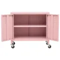 Armoire de rangement Rose 60x35x56 cm Acier